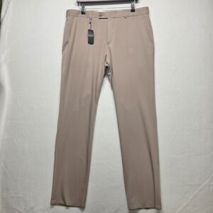 Boohoo Man Tan Men's Skinny Fit Cropped Suit Trousers Size 36x32‎ NWT